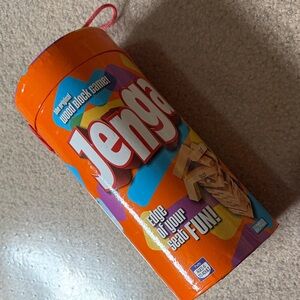 Jenga Classic Wood Block Stacking Game - Orange